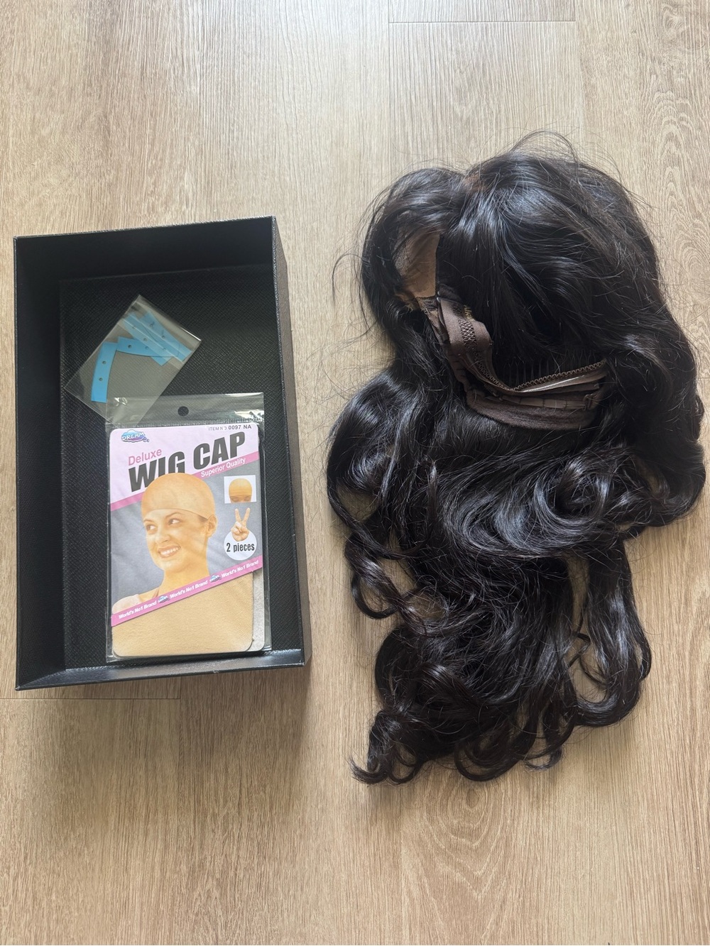 Hairvivi 18 inch silky small cap size 21-22 Dark Brown Wig with Included Wig Cap